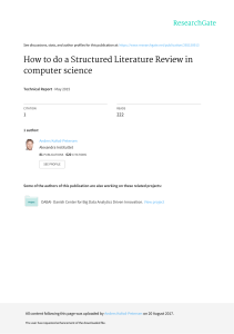SLR HowTo do literature review