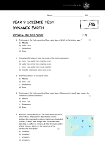 Dynamic Earth Test