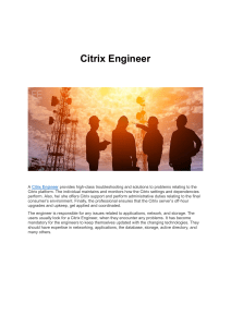 Citrix Engineer