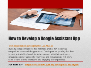 How to Develop a Google Assistant App