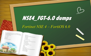 Fortinet NSE4 FGT-6.0 exam dumps