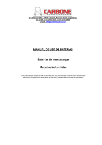 MANUAL DE USO DE BATERIAS