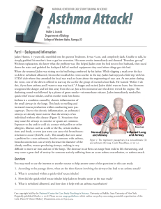 Respiratory Case Study -  Asthma Attack  - Student handout