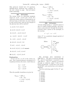Engineering Physics 1 Exam 3 - Turner Spring 2014