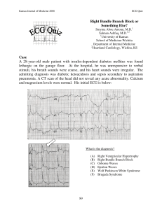 ECG: RBBB Differential Diagnosis Cheat Sheet