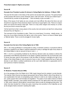 Full IB P1 mock - Voting rights act - textbook