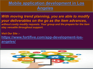 Mobile application development in Los Angeles