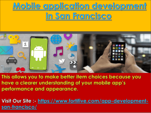 Mobile application development in San Francisco