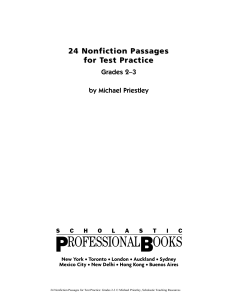 Grades 2-3 Nonfiction Passages