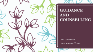 GUIDENCE AND COUNSILING