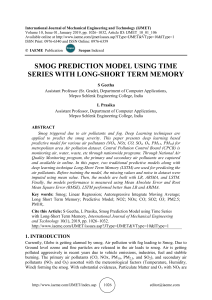 SMOG PREDICTION MODEL USING TIME SERIES WITH LONG-SHORT TERM MEMORY 