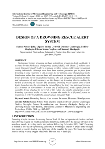 DESIGN OF A DROWNING RESCUE ALERT SYSTEM 