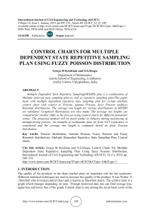 CONTROL CHARTS FOR MULTIPLE DEPENDENT STATE REPETITIVE SAMPLING PLAN USING FUZZY POISSON DISTRIBUTION 