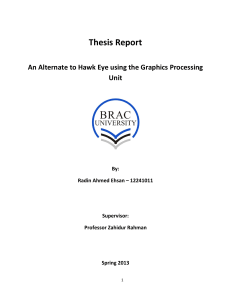 Thesis report