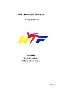 WTF Free Style Poomsae - Scoring Guidlines jun-2014 English (1)