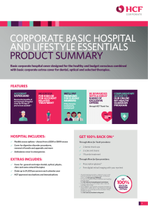 Corporate Basic Hospital and Lifestyle Essentials