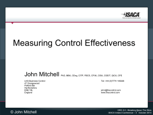 Measuring Control Effectiveness
