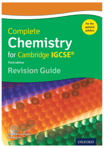 Complete Chemistry for Cambridge IGCSE Revision Guide