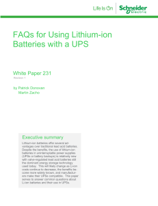 Lithium-ion Batteries in UPS: FAQs & Comparison