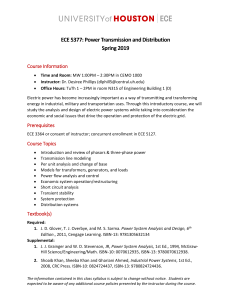 ECE5377 Syllabus University of Houston