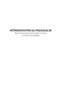 Introduksiyon-sa-Pagsasalin