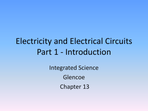 Electricity and Electrical Circuits - powerpoint (1)