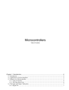 Microcontroller student s notes 2011 