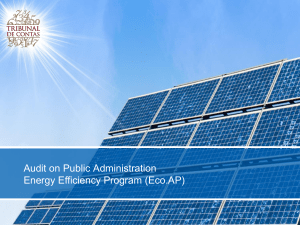 Programme Energy Efficiency in Public Administration (EcoAP)