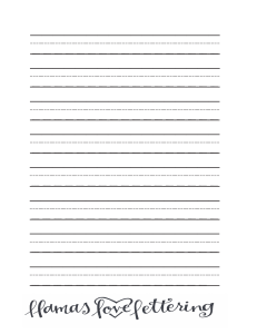 Handwriting Practice Worksheet