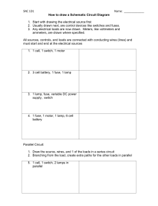 Worksheet - How to draw a Schematic Circuit Diagram