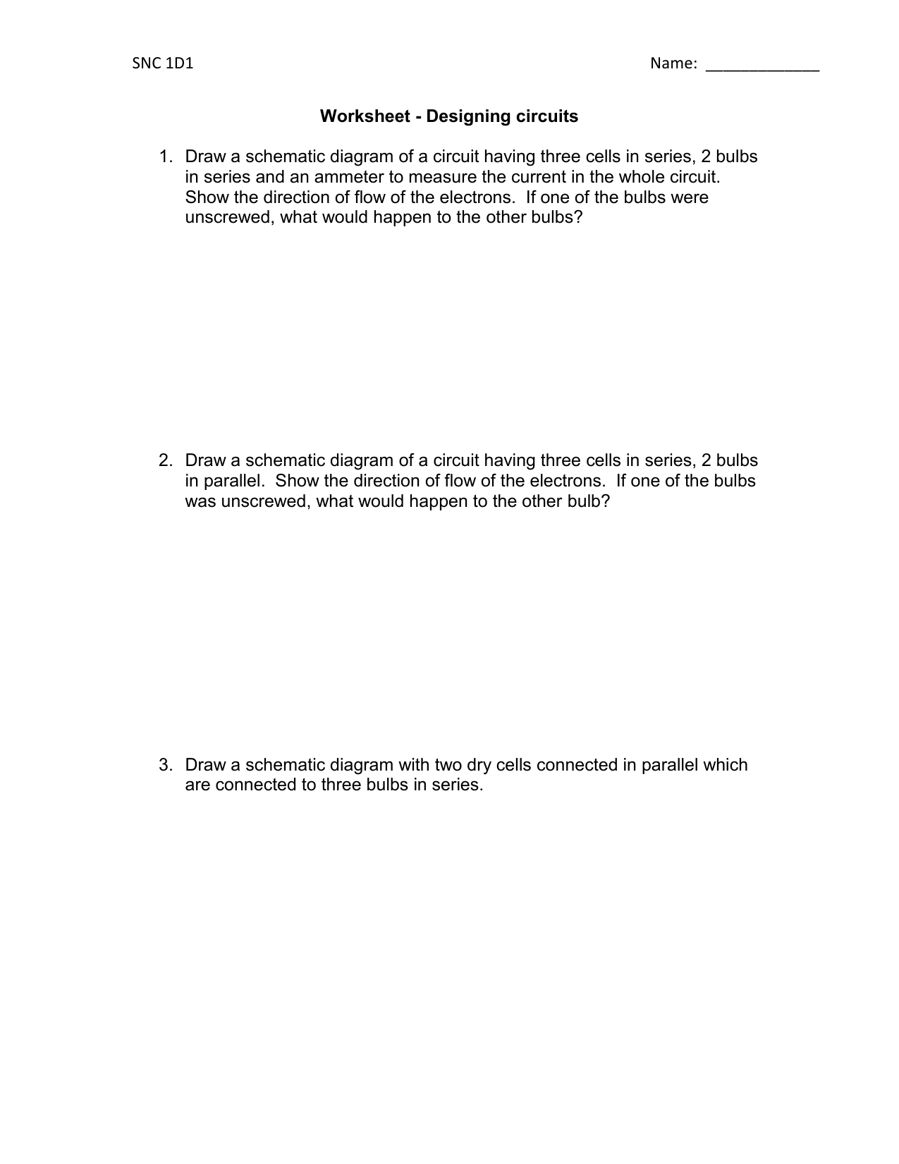 Circuit Diagram Worksheet Circuit Worksheets Solar Window Charger