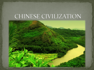 CHINESE CIVILIZATION