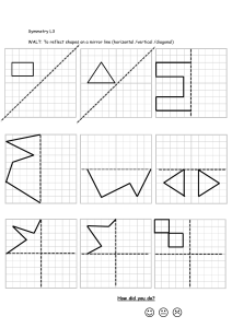 Symmetry L3 Worksheet 2