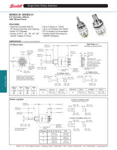 Grayhill 50-1 series Rot Switch