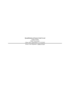 Iron Quantification in Total Cereal Lab Report