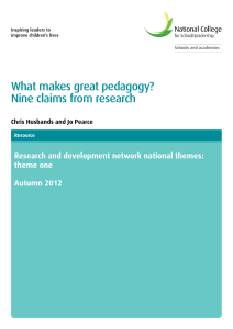 what-makes-great-pedagogy-nine-claims-from-research compare theories