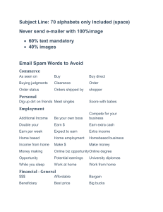 Email Spam Words to Avoid