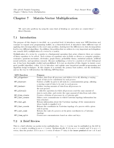 chapter08-Matrix-Vector Multiplication