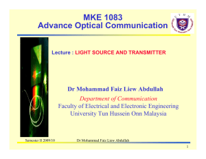 Lecture Light Source