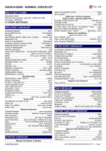 DASH-8-Q400 Normal Checklist