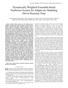 Dynamically Weighted Ensemble-based Prediction System for Adaptively Modeling Driver Reaction Time