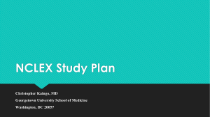 NCLEX Study Plan