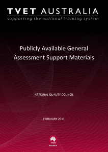 161227 TVET Publicly available assessment materials 2011 V1.0