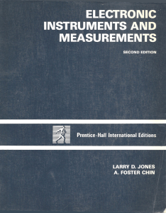 Electronic Instruments and Measurements