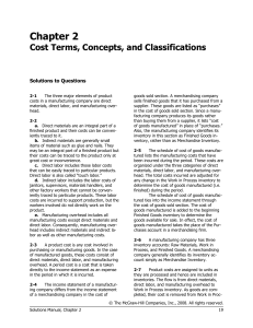 Chapter 2 Cost Terms Concepts and Classi
