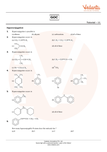 Hyperconjugation Practice Questions