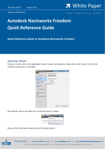 Navisworks Freedom Quick Reference