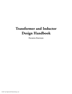 Transformer and Inductor Design Handbook, Fourth Edition