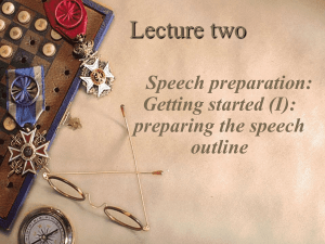 Lecture2 Selecting a topic