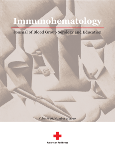 INMUNOHEMATOLOGY